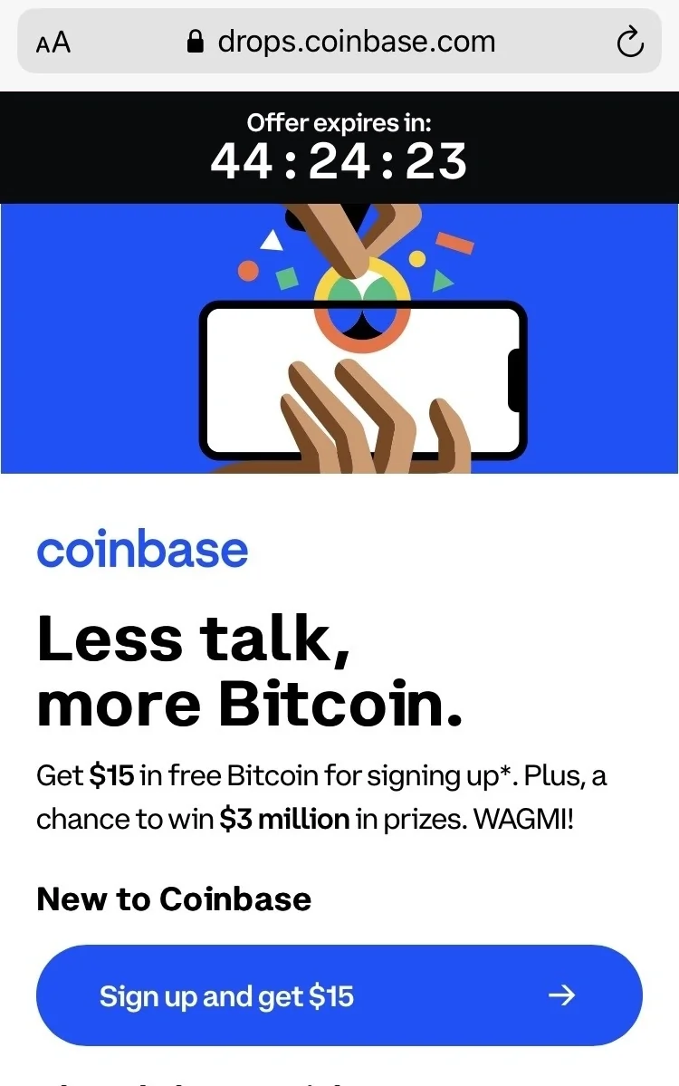 coinbase sb. anúncio