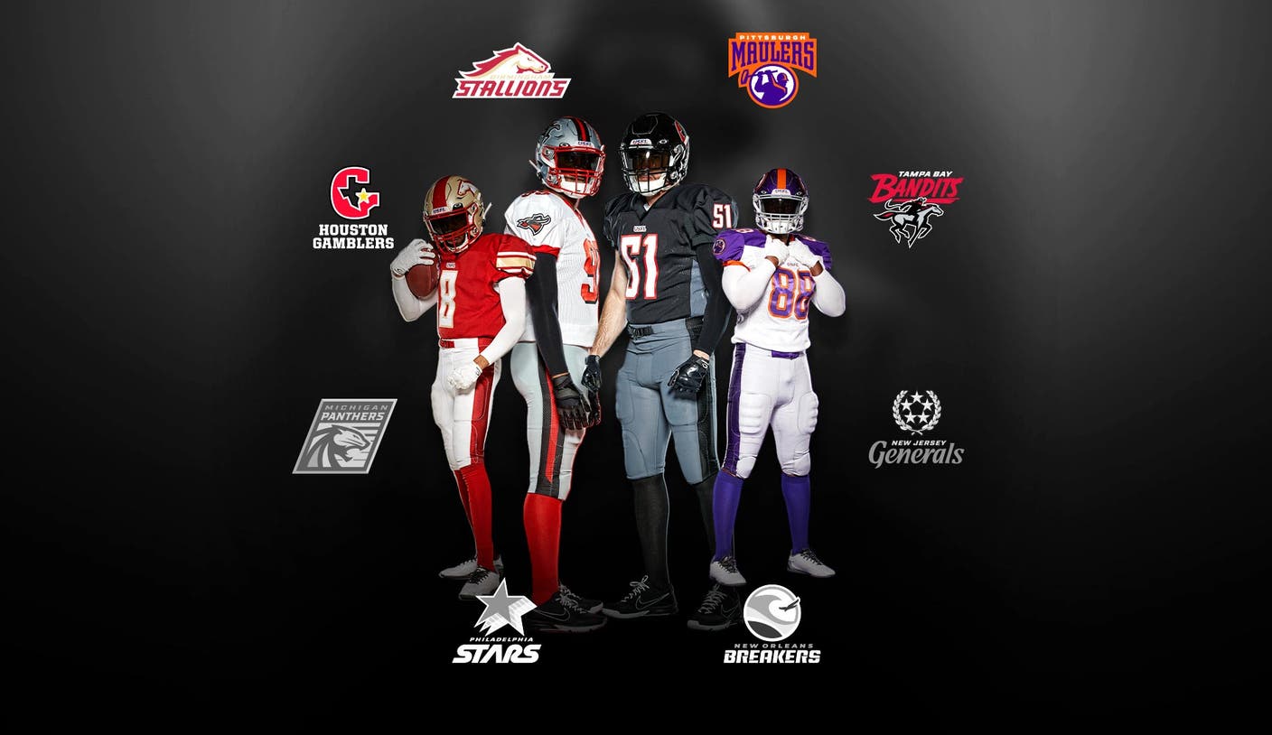 Uniformes da USFL revelados: primeiro olhar para as camisas e capacetes de cada equipe

