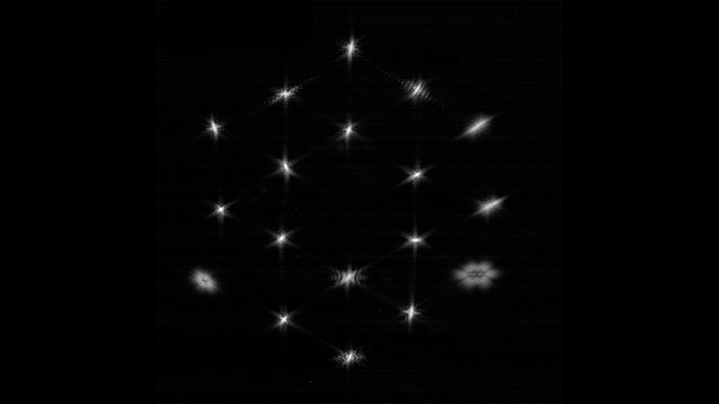 Webb Telescope Alignment Permite que a imagem mostre uma estrela