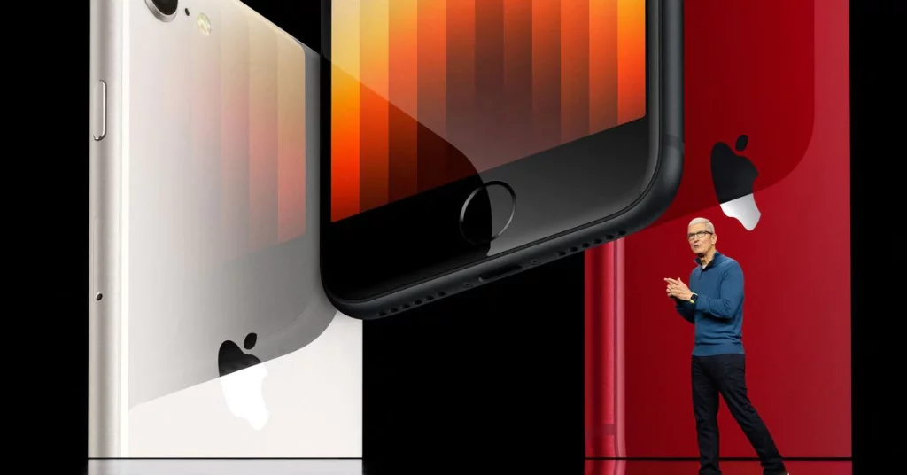 Apple atualiza iPhone SE de baixo custo com 5G e computador Mac Studio de ponta com chip mais rápido