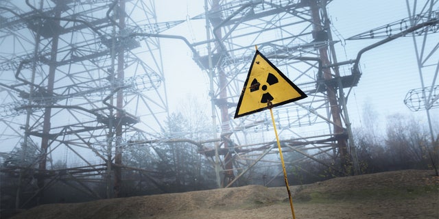 Gravação de radioatividade nos arredores de Chernobyl 2019 close-up