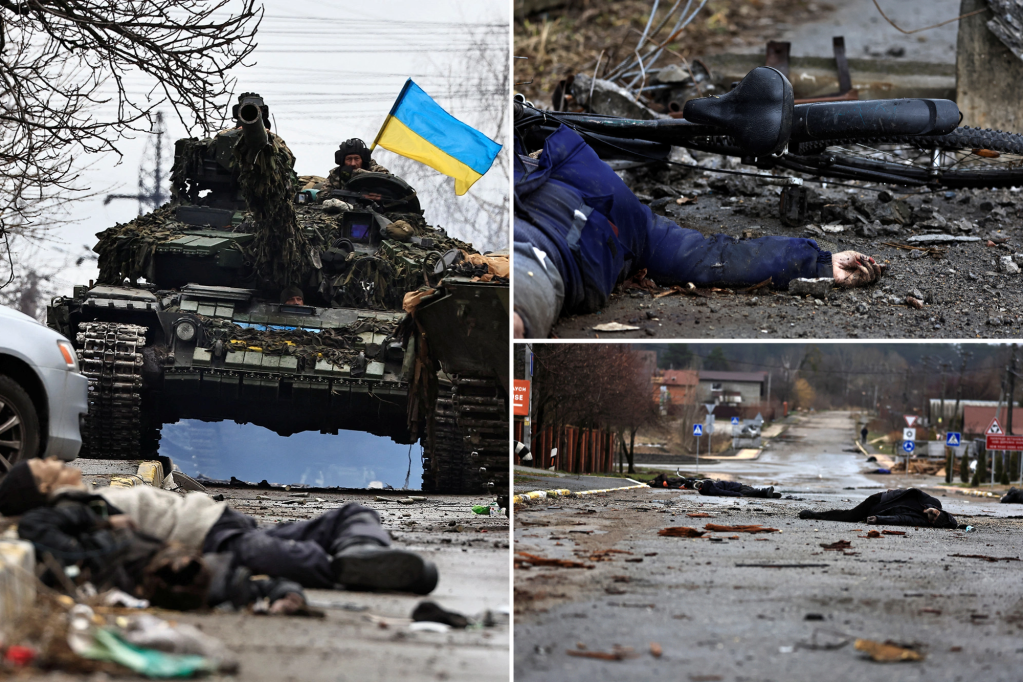 O prefeito de uma cidade ucraniana disse que os corpos de civis estavam "dispersos"