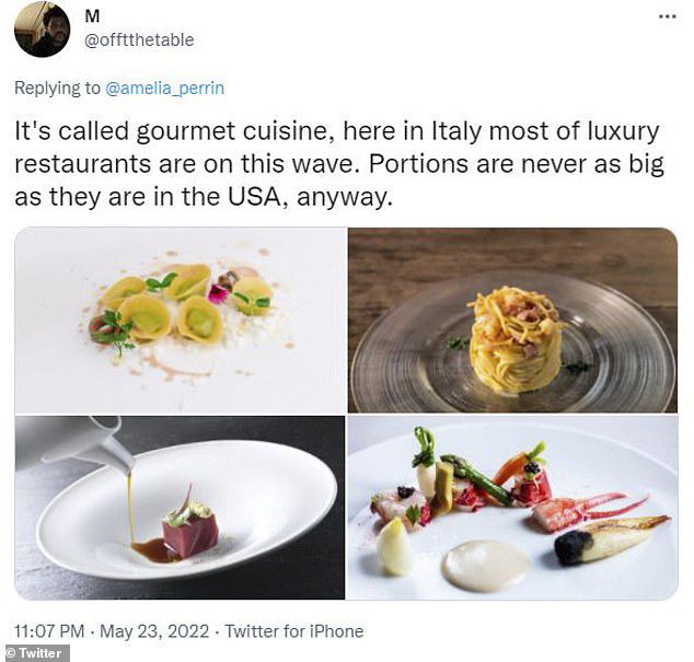O outro lado: entre os haters estava um italiano, que explicou que o prato era uma cozinha gourmet, de um restaurante chique e 