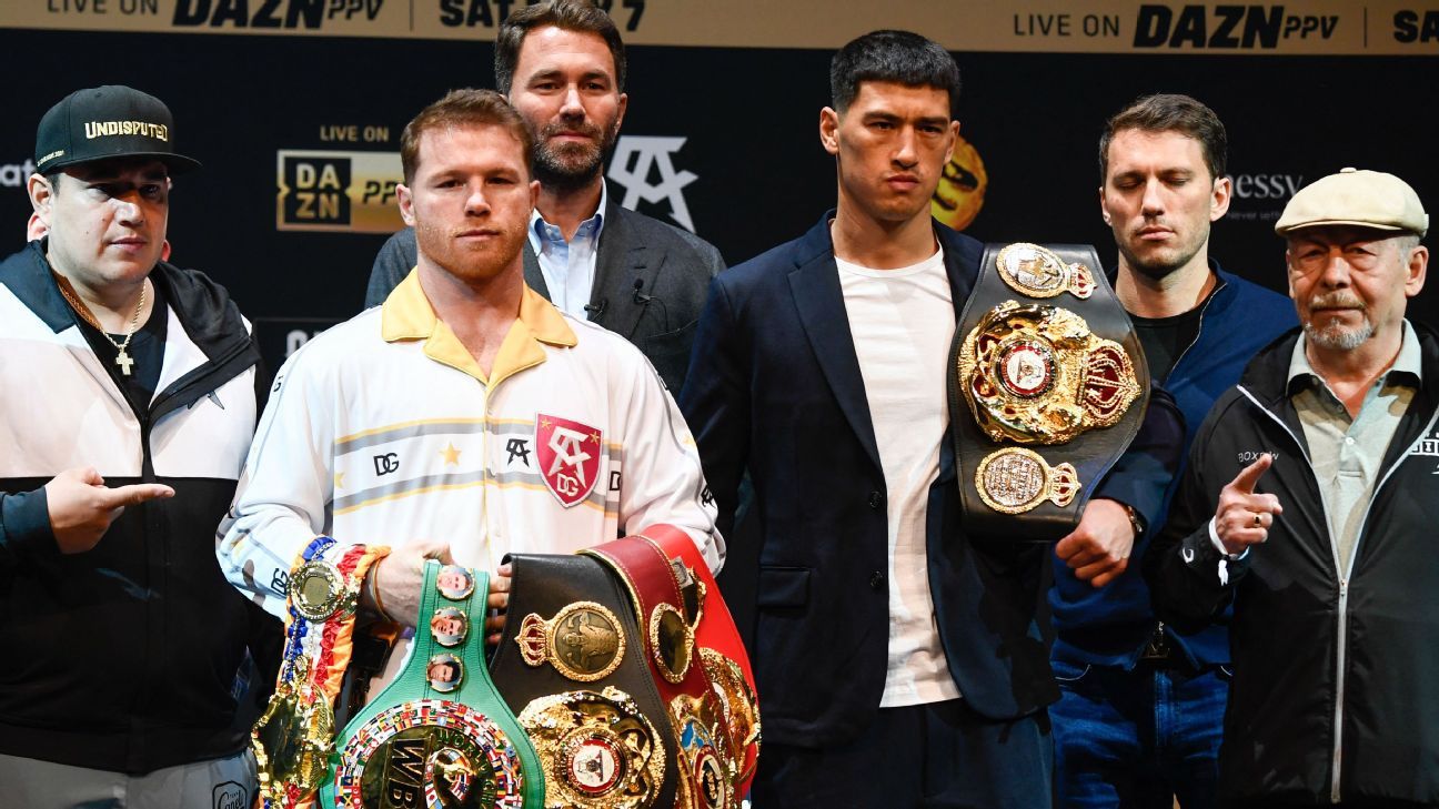 Canelo Alvarez e Dimitri Bevol estão prontos para luta meio-pesado em Las Vegas

