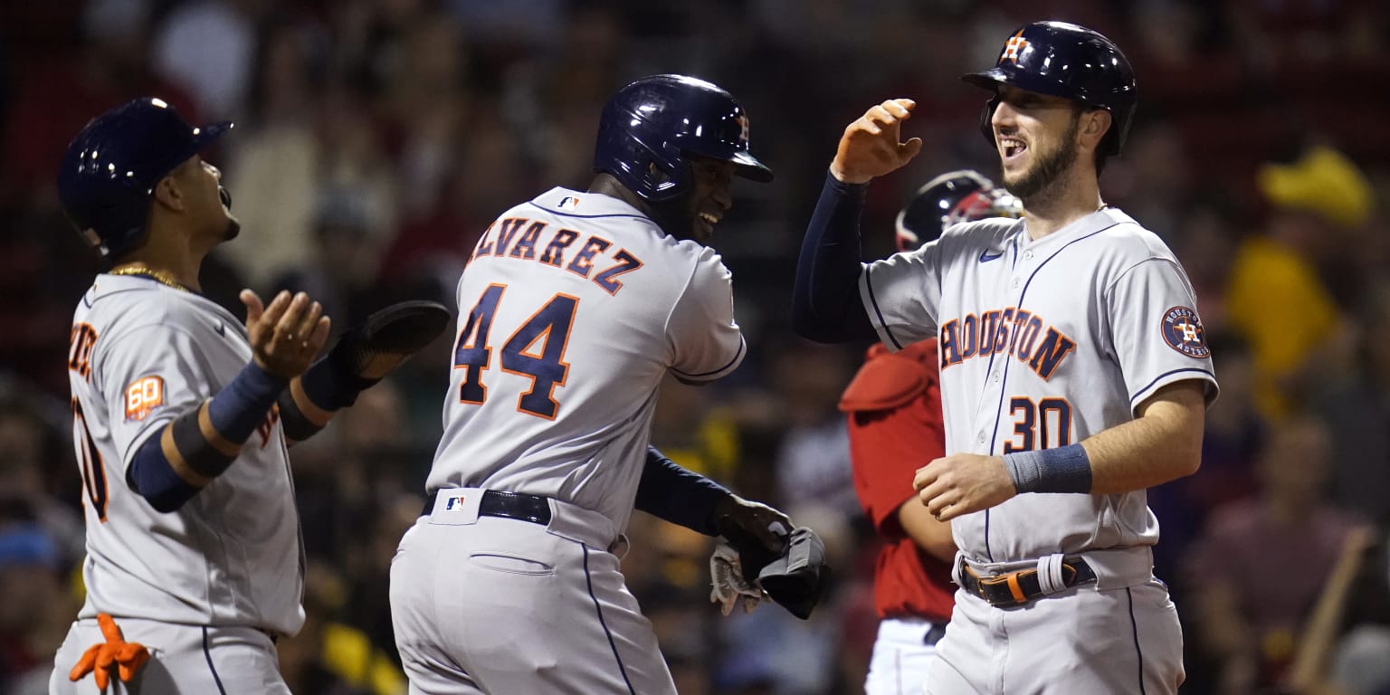 Os Astros marcaram 5 jogos em casa no segundo tempo contra o Red Sox

