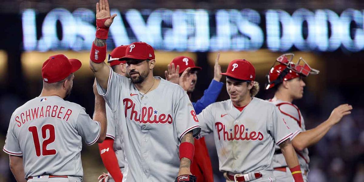 Phillies vs. Dodgers: Phillies sobe para o segundo lugar na NL East

