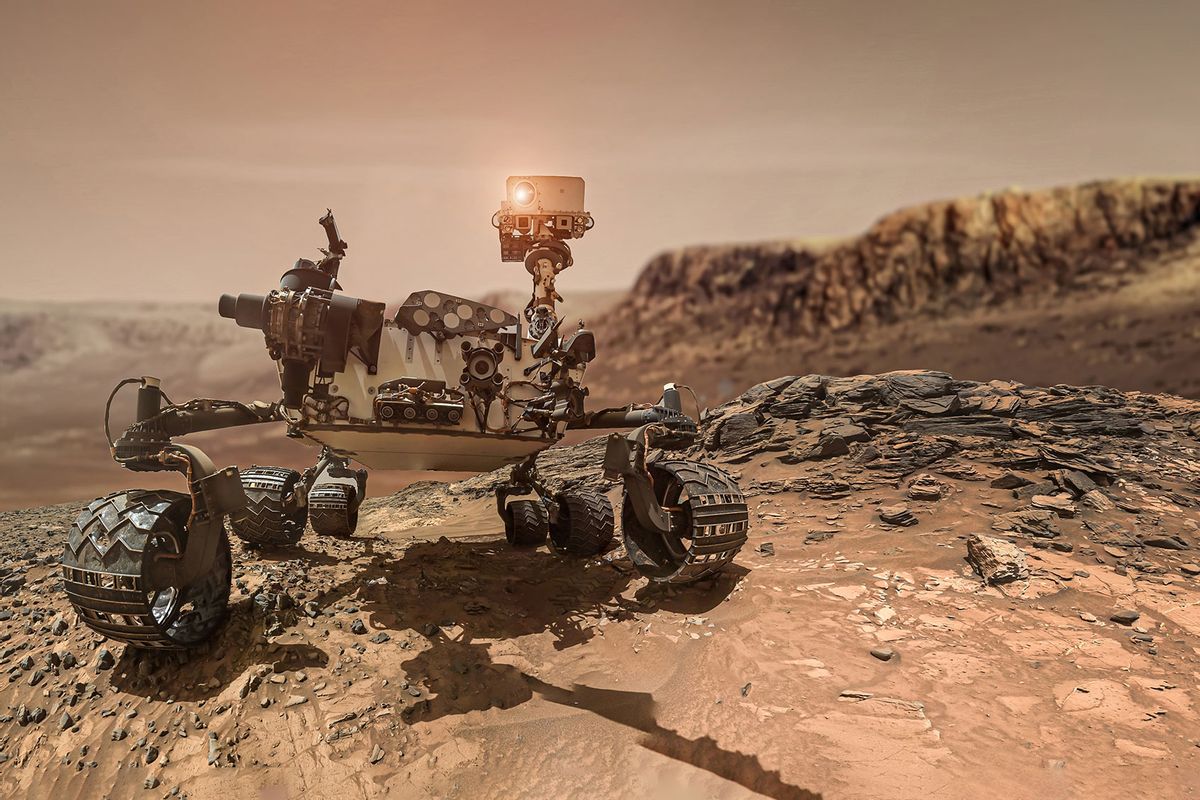 O rover de Marte acidentalmente adotou uma pedra de estimação

