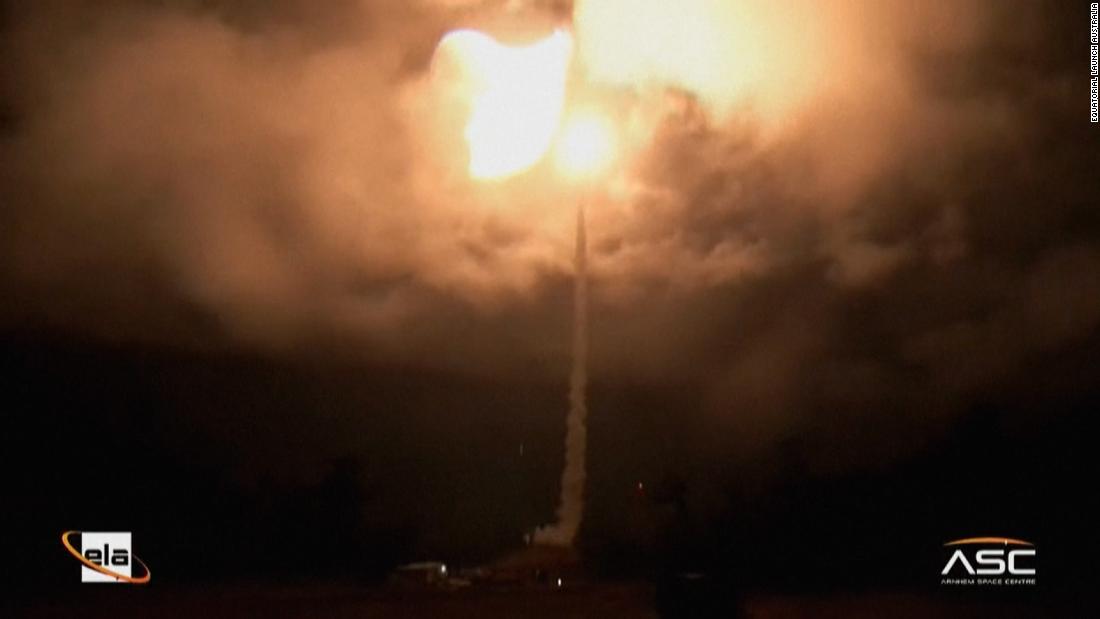 NASA lança o primeiro foguete do Centro Espacial Australiano

