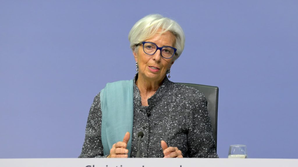 BCE Lagarde minimiza riscos de recessão no Fórum de Sintra