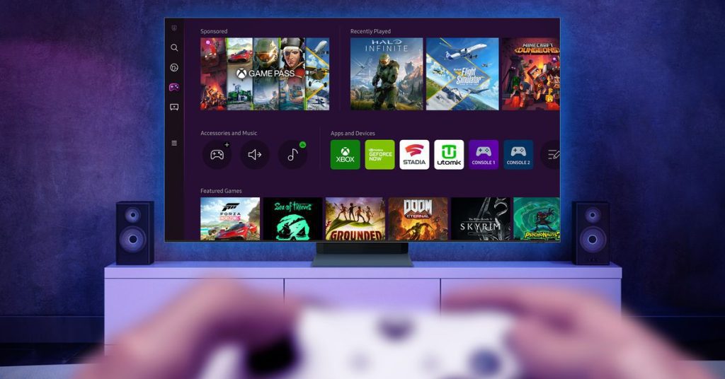 Hub de TV para jogos da Samsung é lançado com streaming Xbox, Stadia e GeForce Now