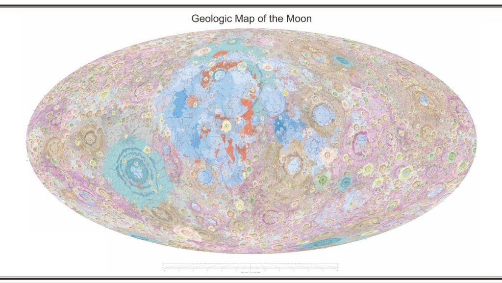 O novo mapa da lua da China captura características geológicas lunares em detalhes surpreendentes