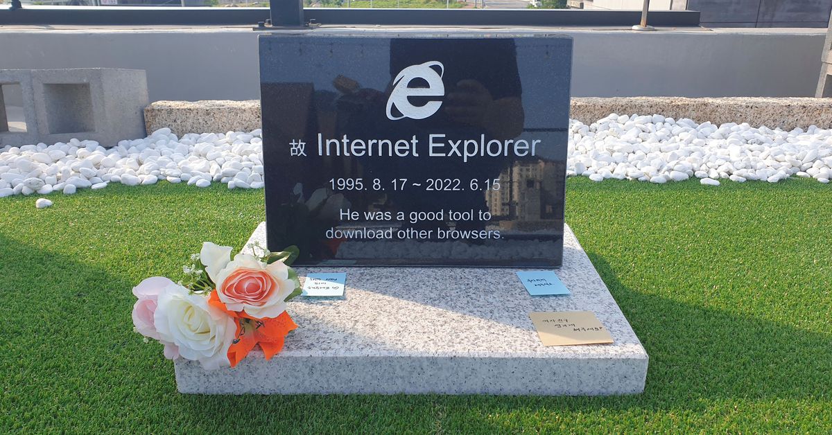 Veja a lápide do Internet Explorer se espalhar muito rapidamente na Coreia do Sul

