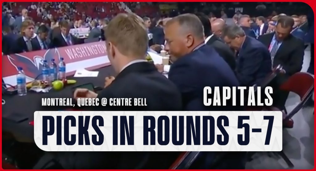As três seleções finais do Washington Capitals no segundo dia do NHL Draft 2022