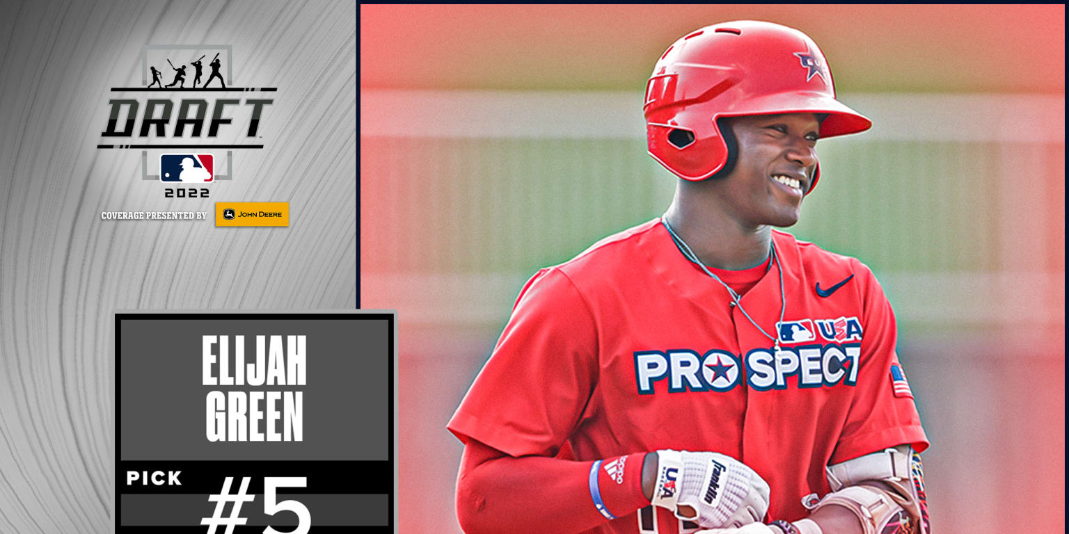 Cidadãos escolhem Elijah Green com a escolha número 5 no Draft da MLB

