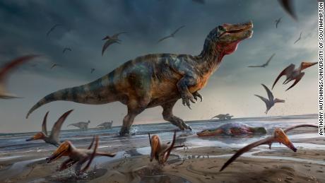 Cientistas descobriram os restos de um dos maiores dinossauros predadores da Europa