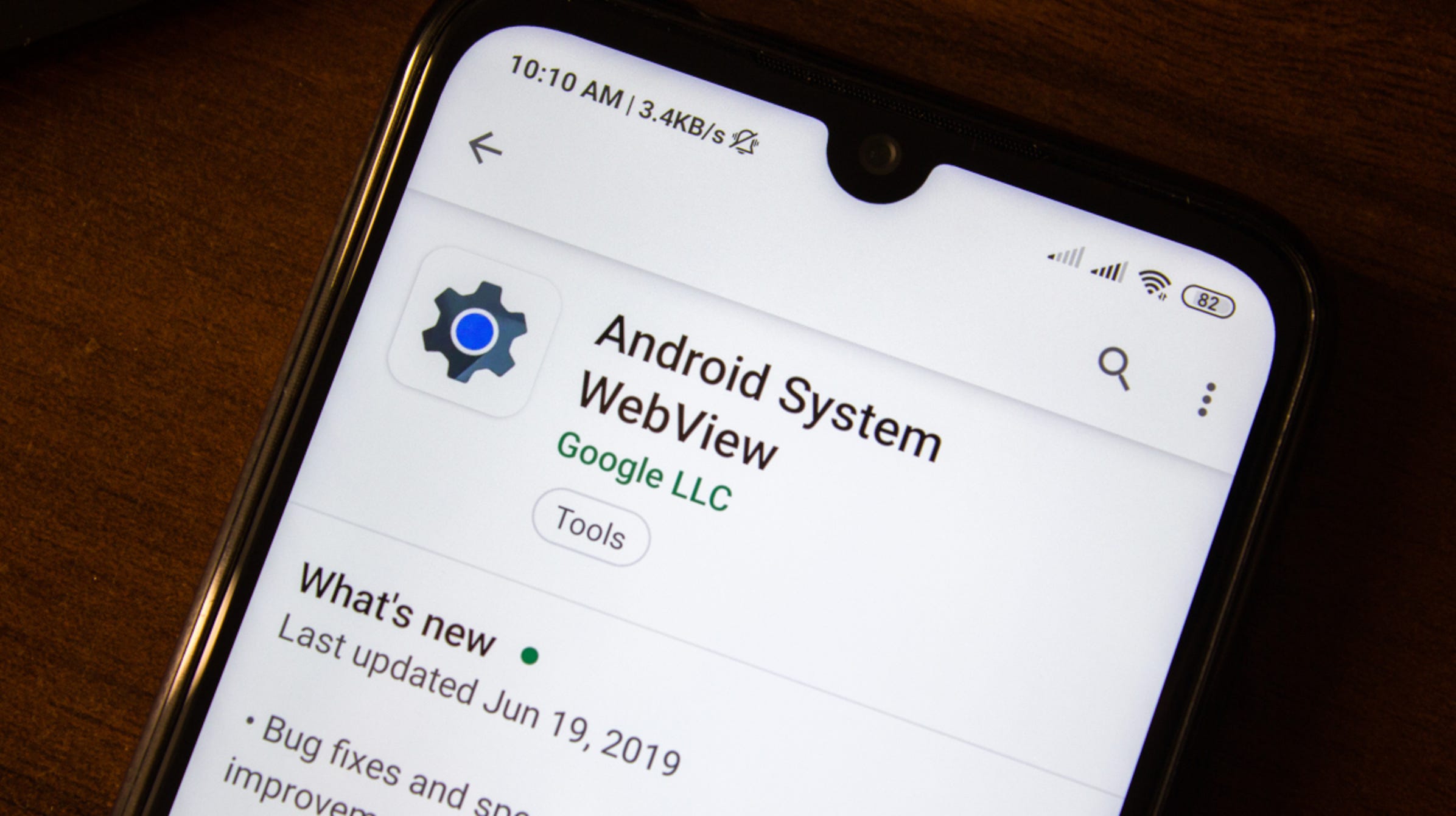 O que é o WebView do sistema Android?

