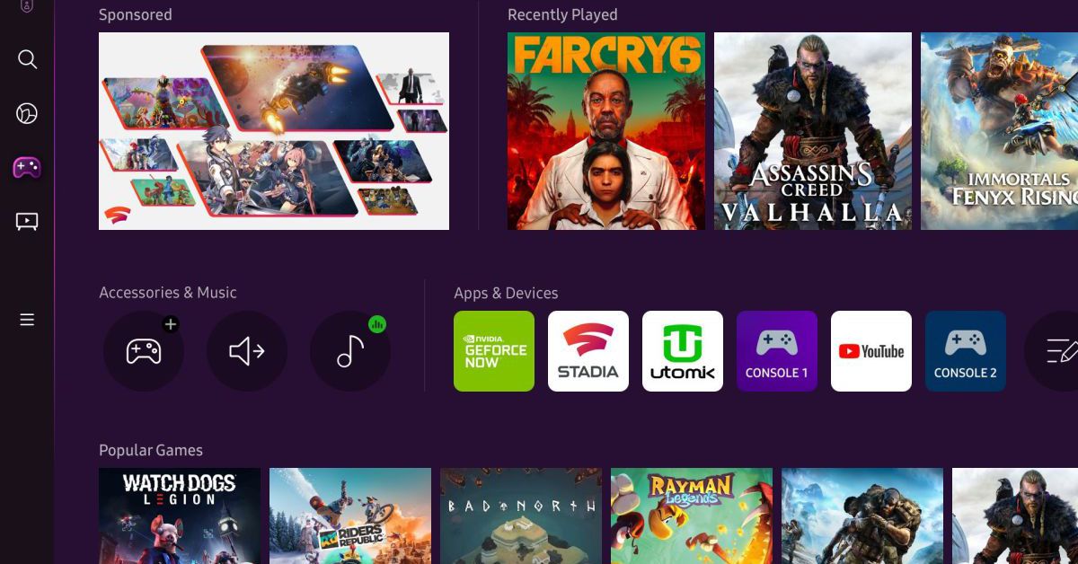 Os novos monitores de jogos da Samsung incluem acesso fácil ao Xbox Cloud Gaming, Stadia e muito mais

