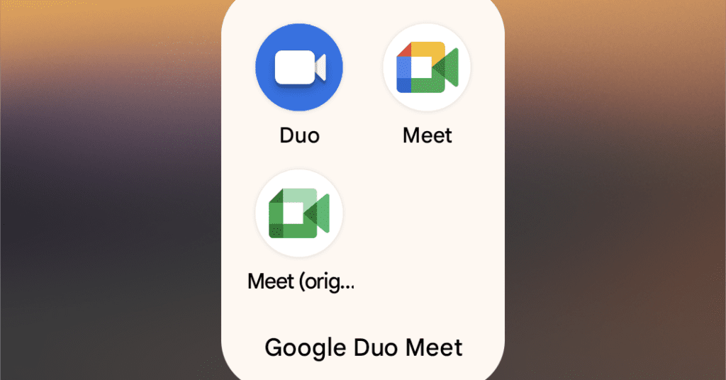 Google Duo trouxe de volta (mais ou menos) porque sua transição para o Meet é muito confusa