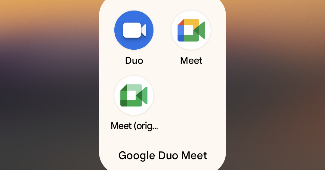 Google Duo trouxe de volta (mais ou menos) porque sua transição para o Meet é muito confusa

