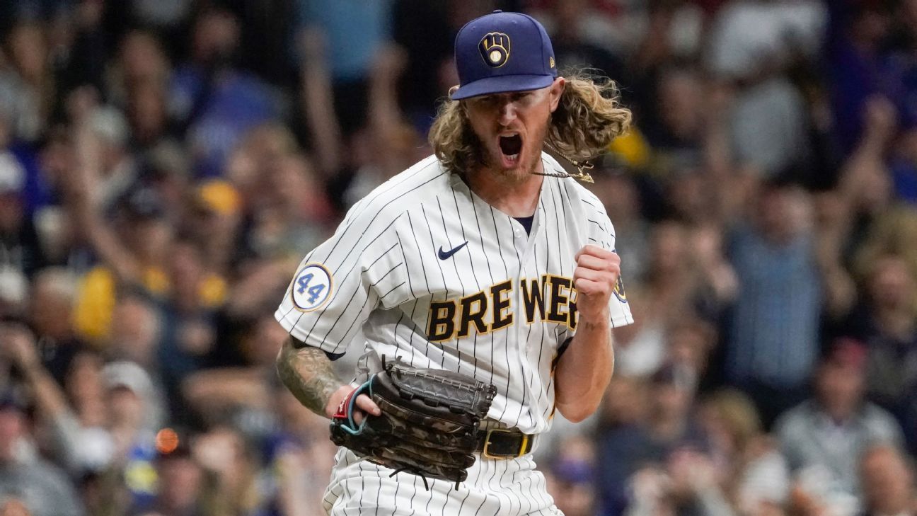 San Diego Padres fecha a Milwaukee Brewers Josh Hader no comércio, aborda Taylor Rogers

