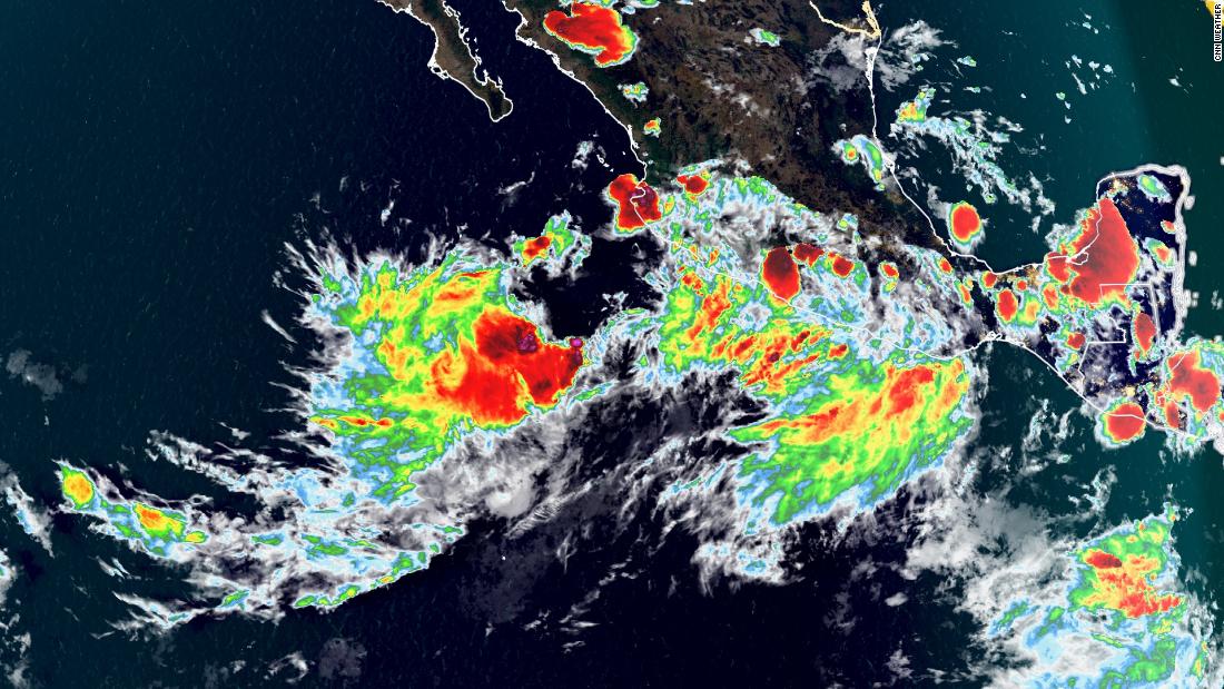 Tempestade tropical Madeleine se forma na costa oeste do México

