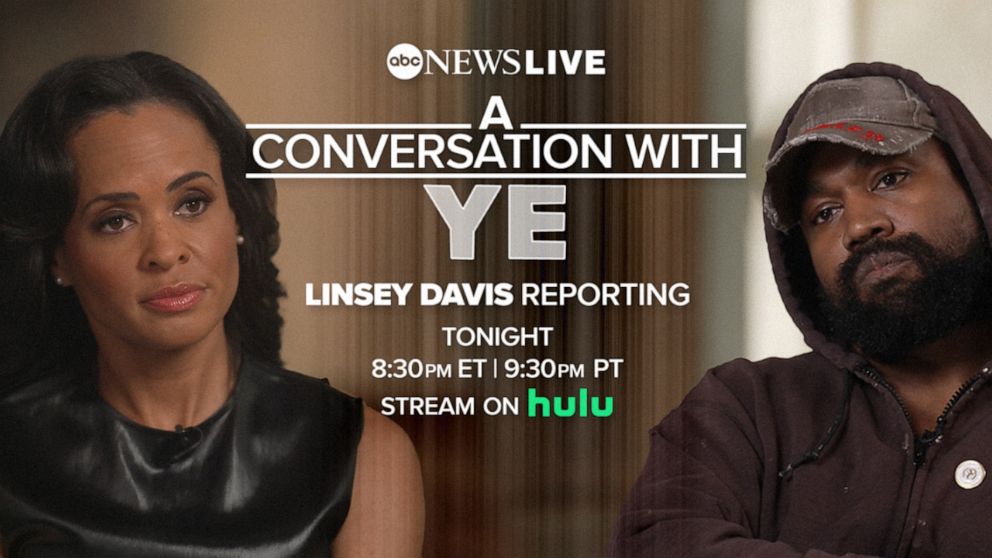Foto: assistir "Uma conversa com Ye: Linsey Davis Reporting," Um especial de meia hora no ABC News Live às 20h30 ET e depois transmitido no Hulu.