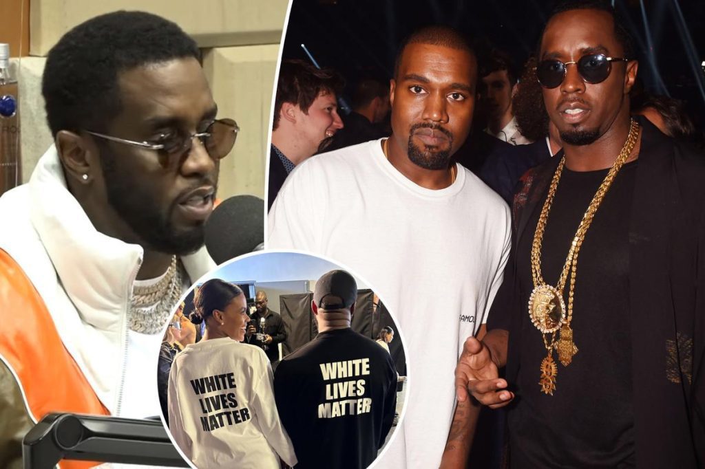 Diddy defende Kanye West em meio a polêmica sobre camisa do White Lives Matter