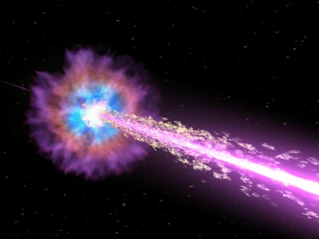 Imagens do telescópio da NASA revelam a explosão mais brilhante já registrada, quando uma estrela colapsa em um buraco negro