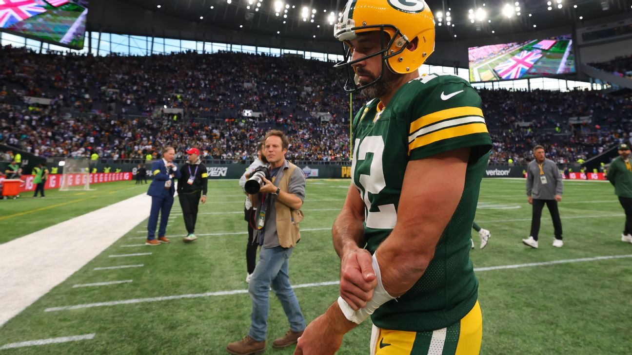 Aaron Rodgers e Packers não se importam com lesão no polegar do QB

