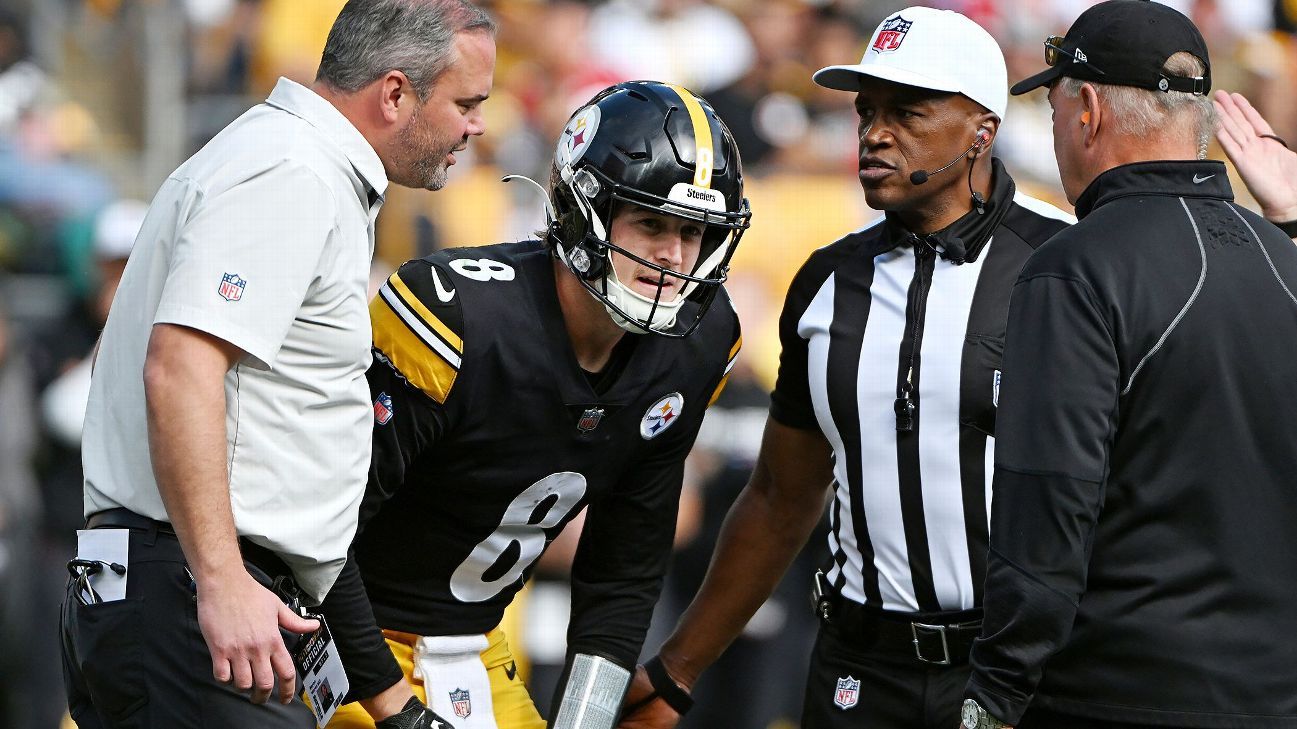 Kenny Pickett dos Steelers, e dois outros protocolos de concussão óbvios

