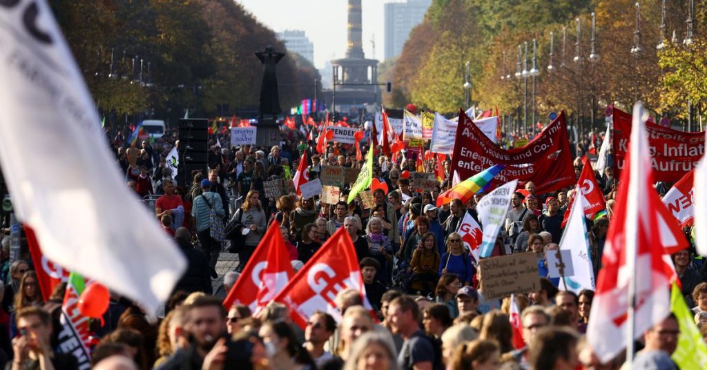Milhares protestam na Alemanha por solidariedade em ajuda energética