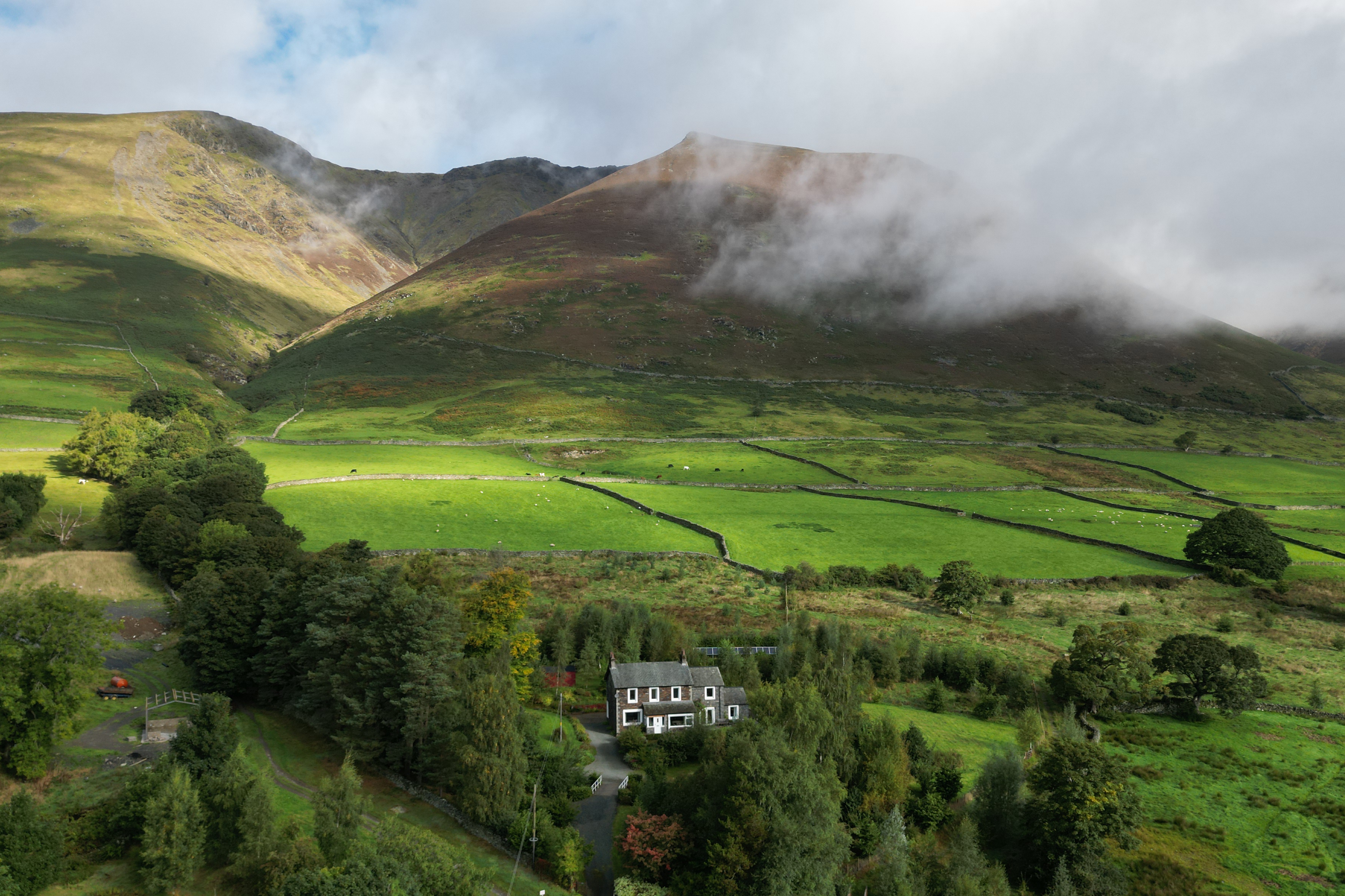 Casa em uma colina no Lake District
