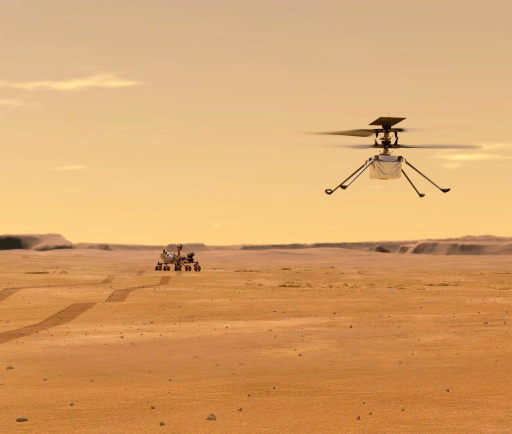 O inovador Mars Helicopter da NASA completa seu primeiro voo com novo software de navegação