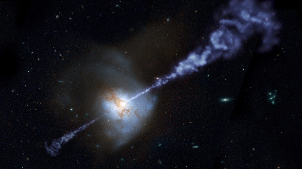 Um buraco negro supermassivo devora uma estrela, lançando seus restos na Terra
