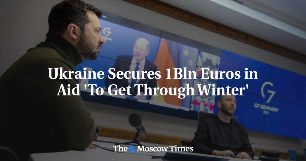 Ucrânia recebe 1 bilhão de euros em ajuda para 'superar o inverno'